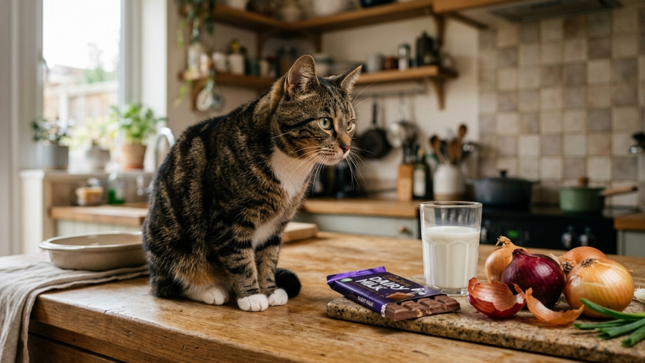You are currently viewing Toxic foods for cats